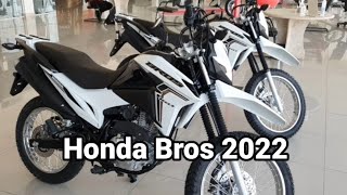 HONDA BROS 160cc branca 2022 [upl. by Ocinom]