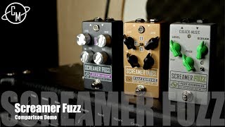 Cusack Music Screamer Fuzz Comparison [upl. by Esinel906]