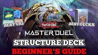 ULTIMATE GUIDE TO STRUCTURE DECKS  Best Decks amp Best URs  YuGiOh Master Duel [upl. by Onirefes48]