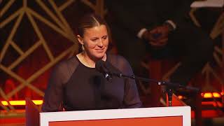 Illini Athletics  Jannelle Flaws Hall of Fame Speech [upl. by Efioa472]