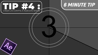 After Effects TIP 4 Créer un compte à rebours de film SMPTE [upl. by Odradlig]