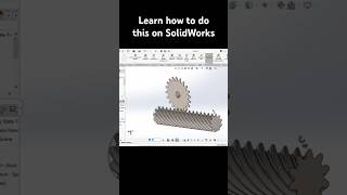 Gears  SolidWorks tutorial [upl. by Tireb]