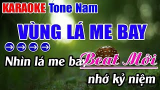 Vùng Lá Me Bay Karaoke Tone Nam Karaoke Nhựt Anh  Beat Mới [upl. by Dearden443]