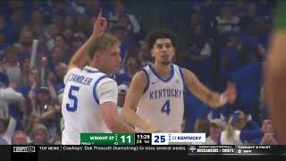 Kentucky vs Wright State  2024114  NCAAB Game [upl. by Herm594]