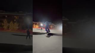 front board switch up learntosnowboard snowboarding snowboardtricks snowboard snowboardtime [upl. by Jahdol]