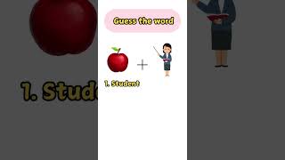 Guess the word guess guesstheemoji shorts quiz learnenglish words learnwords [upl. by Fauver621]