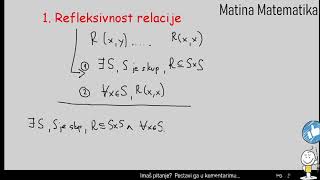 2 primjera KAKO se koriste kvantifikatori funkcija i refleksivna relacija [upl. by Lleret]