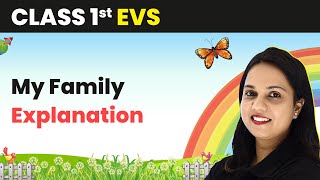 Class 1 EVS  My Family  Explanation [upl. by Mairam384]