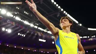 Swedish pole vaulter Duplantis sets new world record at Paris Olympics  Us Entertainment News [upl. by Terraj]