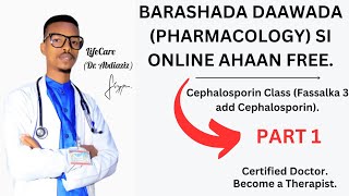 Cephalosporin Class  Part 1  Pharmacology Online Class Free Tuition  Watch Now  ‎DrAbdiaziz [upl. by Brackely]