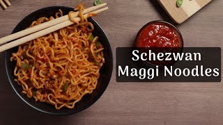 Chinese Style Maggi  Schezwan Maggi Noodles Recipe  Maggi Recipes  Quick Street Food Recipe [upl. by Aileda617]