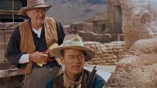 RIO BRAVO 59  Shootout  John Wayne and Walter Brennan [upl. by Alegnave]