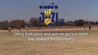 Tristan takes 7 wickets in the 2022 Diadora Jozi Cup Here are 4 of them [upl. by Chi]