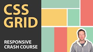 CSS Grid Tutorial  Responsive Crash Course [upl. by Susette]