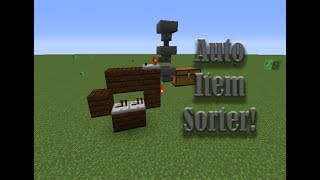 How to make a automatic item sorter in minecraft WORKS IN 112 [upl. by Cooke]