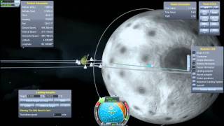 Simulated Interplanetary Mission  Mun Landing amp Return  Kerbal Space Program [upl. by Enrique]