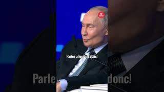 Poutine fait la leçon à un journaliste allemand qui lui avait posé sa question en anglais [upl. by Lehteb740]