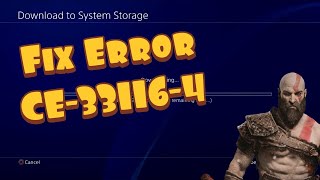 How To Fix PS4 Error CE331164  PS4 Cloud Save Error [upl. by Jayme117]