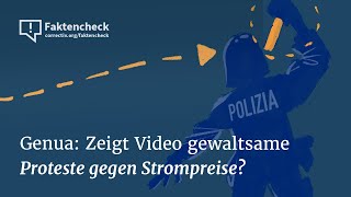 Protest gegen Energiepreise in Genua Nein dieses Video zeigt etwas anderes  CORRECTIVFaktencheck [upl. by Yebloc498]