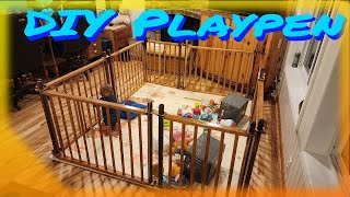 DIY Baby Playpen Versatile Design for Safety and Future Use BabySafety DIYPlaypen Babyproofing [upl. by Kcirtemed377]