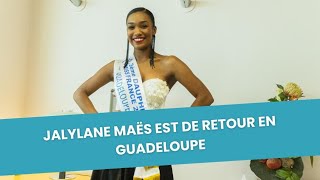 Jalylane Maës 3e Dauphine Miss France 2024 est de retour en Guadeloupe [upl. by Coltin658]