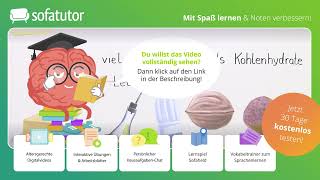 Nährstoffe – Bestandteile der Nahrung einfach erklärt – Biologie 7 amp 8 Klasse [upl. by Hellah]