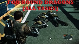 MGS5 Bound Dragons CQC All Tasks Machine Gun Stealth [upl. by Chadwick]