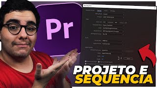 Como CRIAR PROJETO e SEQUÊNCIA no Adobe Premiere 2022 Atualizado [upl. by Rockefeller970]