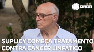 Eduardo Suplicy começa tratamento contra câncer linfático [upl. by Eelinnej]