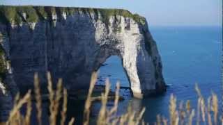 Falaises Etretat Haute Normandie France [upl. by Hanej]