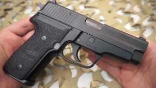 Sig Sauer P228 German 9mm Semi Auto Pistol Review  Texas Gun Blog [upl. by Yeliab]