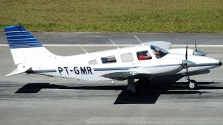 PTGMR  Piper PA34  Táxi e Decolagem  Aeroporto de Belo Horizonte Pampulha [upl. by Kaine]