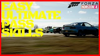 HOW TO GET ULTIMATE PASS skills quick and easy in Forza horizon 4 [upl. by Lebatsirhc513]