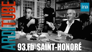 Dîner Robert et Patrice Laffont chez Thierry Ardisson au 93 Fb SaintHonoré  INA Arditube [upl. by Yelnikcm]