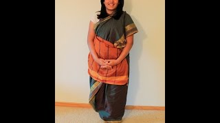 How to drape a Tamil Iyengar Madisar  6 Yard [upl. by Nosylla]