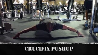 Advanced Bodyweight Exercise  Crucifix PushUp [upl. by Lemyt]