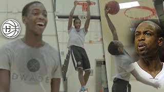 How Dwyane Wade SON Trains for CRAZY Handles Zaire Wade and DaDa Morris Showing Off Handles [upl. by Ellennahc]