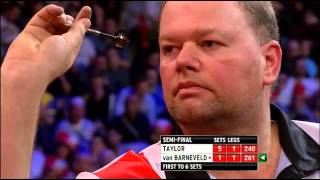 Taylor v Barneveld  69  SEMI FINAL  World Darts Championship 2013 [upl. by Bijan182]