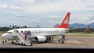 Mozambique  Landing in Nampula Airport [upl. by Aerdnek948]