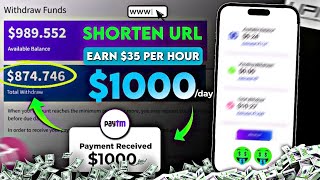 How I earned 999 🔥😍 Earn 99 Every hour🔥 Best URL shortener daily payment🤑 [upl. by Adelle]