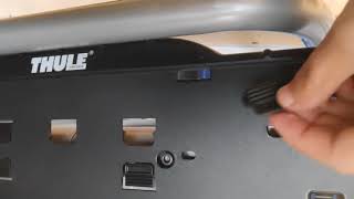 Thule EasyBase 949 how to install the license plate [upl. by Sheila759]