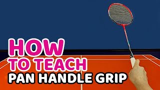 Teaching The Panhandle Grip Forehand Push Grip  Coaching Beginners [upl. by Vaden]