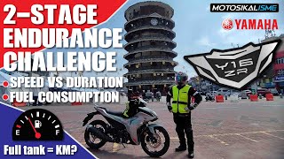 YAMAHA Y16ZR  2 STAGE FUEL CONSUMPTION  ENDURANCE CHALLENGE [upl. by Ij]