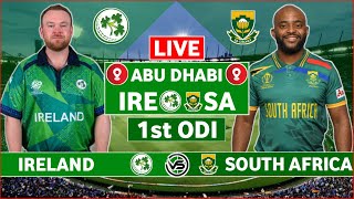 Ireland vs South Africa 1st ODI Live Scores  IRE vs SA 1st ODI Live Scores amp Commentary [upl. by Alinoel]