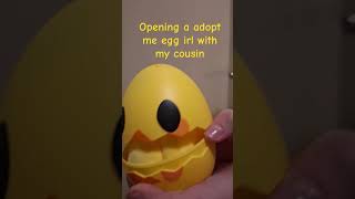 Opening a adopt me egg with my cousin 😂 [upl. by Tayler]