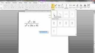 Writing Math Equations in Microsoft Word [upl. by Otokam483]