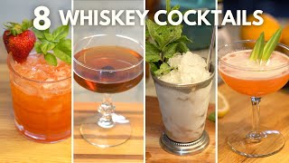 8 Easy Whiskey Cocktails to Make at Home  Whiskey Drinks for Beginners [upl. by Teeniv]