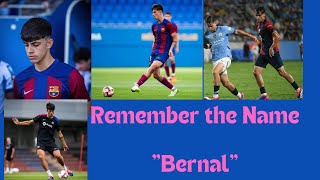 Highlighting Bernals amazing work rate and skills in Barçelona Vs Manchester City Friendly [upl. by Col773]