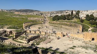 Walk through the magnificent ancient Roman city of Gerasa  Jerash near Amman  Trip to Jordan 2023 [upl. by Anauqcaj]