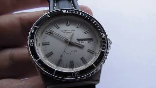 Dugena Nautica T 200 vintage wristwatch quartz Sub Diver [upl. by Danita]